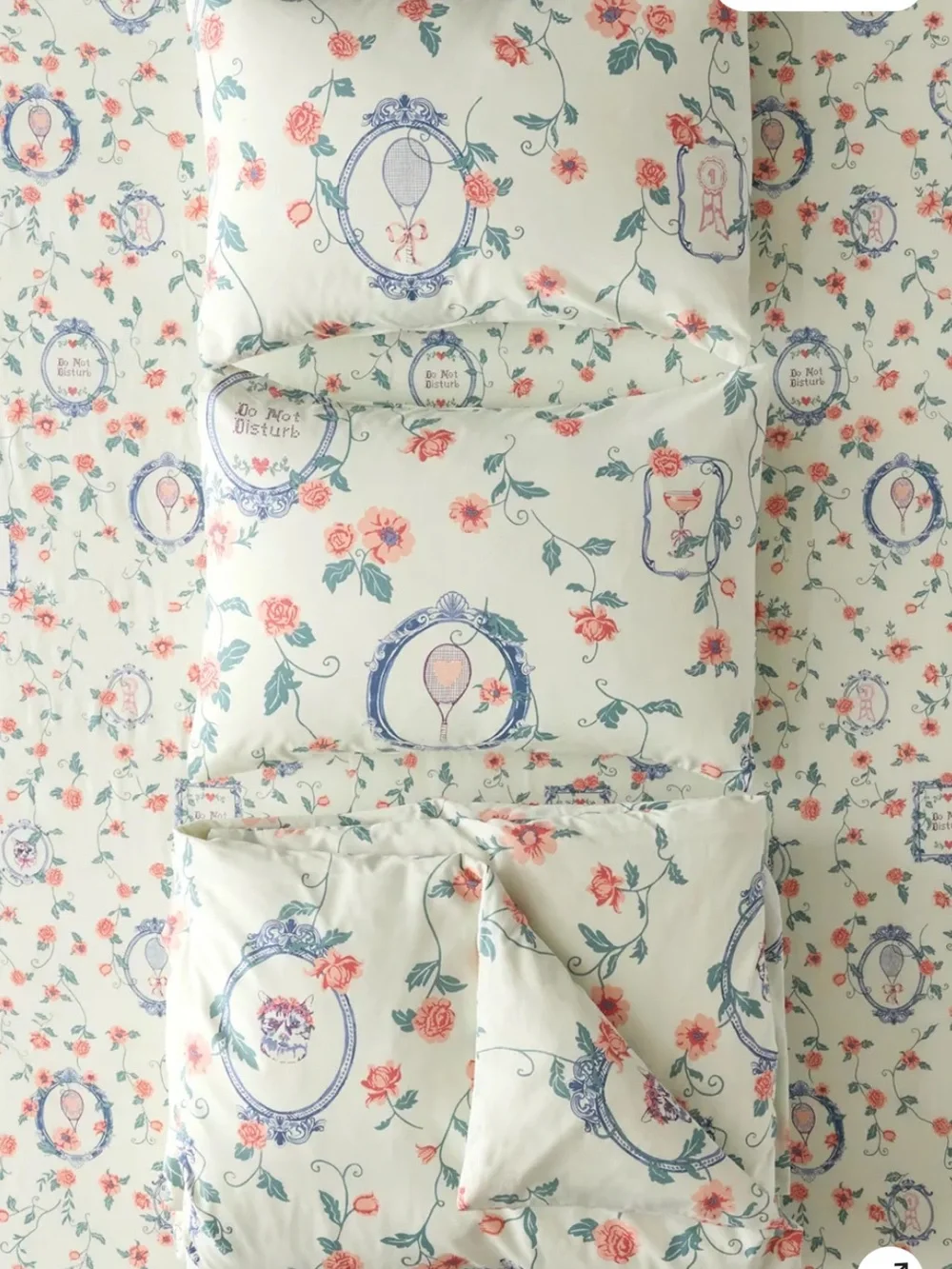 Finley Frame Patterned Core Duvet Set- Full/Queens